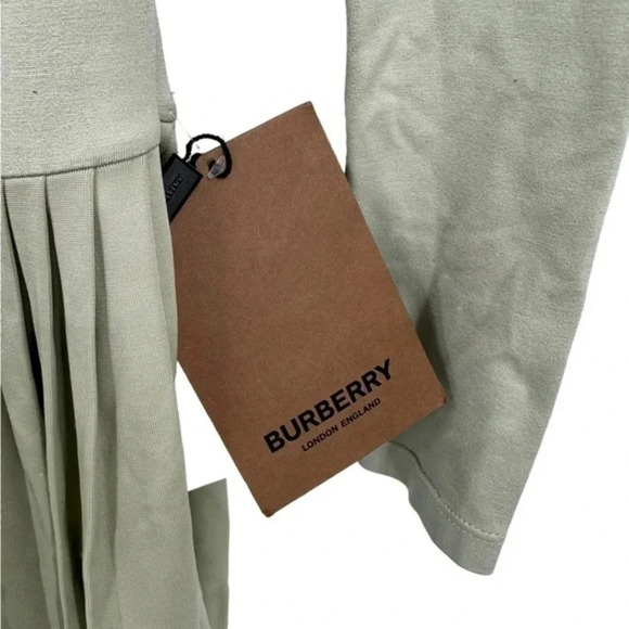 Burberry Open Back Chain Stretch Crepe Dress B636 - Picture 9 of 9